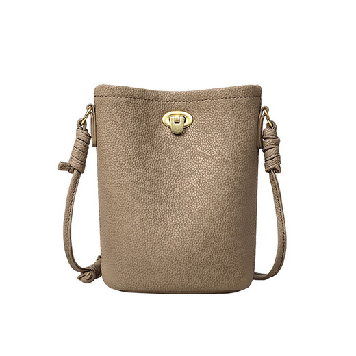 YUYULA cowhide bag, women's bag, mobile phone bag, niche one-shoulder cross-body mini bag, birthday gift, light luxury for girlfriend and wife