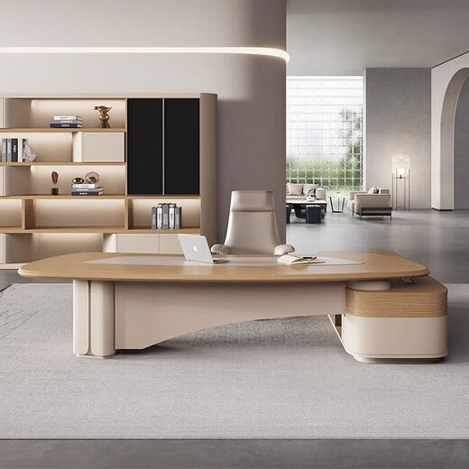 Boss desk simple modern light luxury desk executive desk president creative manager desk and chair combination office furniture 1.8 meters boss desk