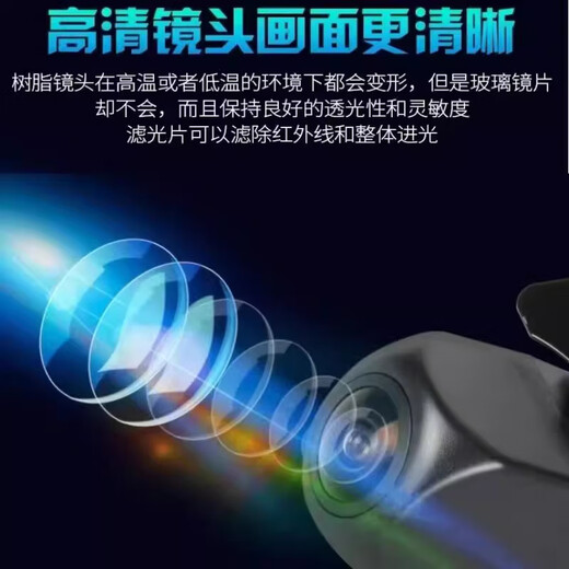 Xianyu AHD ultra-clear reversing camera ultra-wide angle 1080P ultra-high-definition starlight night vision car rear view full-color image four-light high-definition AHD720P/1080P