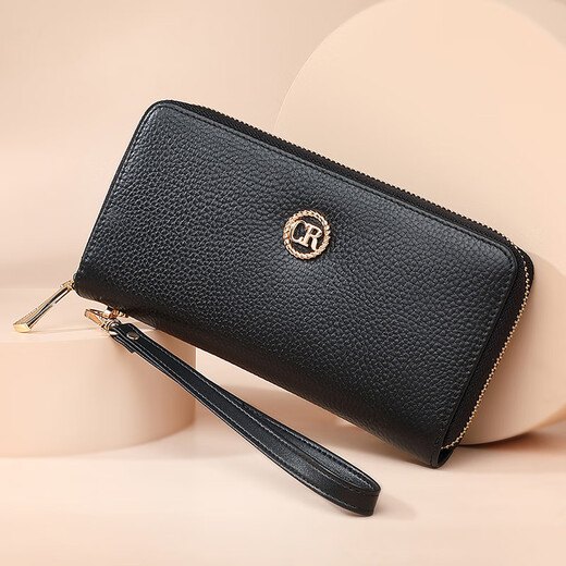 Crocodile shirt Christmas gift first layer cowhide simple women's long wallet exquisite clutch bag card holder birthday