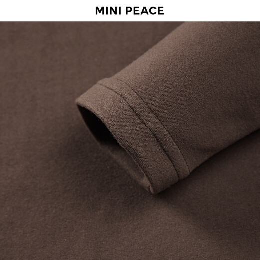 MiniPeace children's clothing winter new boys' long-sleeved T-shirt F1CPF4442 Cambridge Brown 110