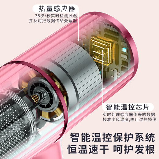 Hair dryer for home dormitory students negative ion blue hair care strong wind hot and cold air hair dryer unified professional version 6000 strong wind charm gray