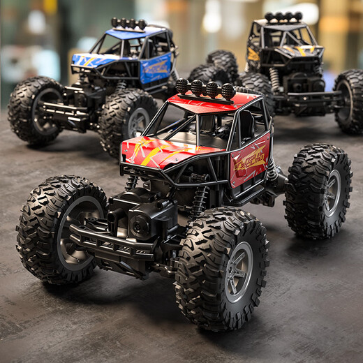 Children's toy remote control off-road charging high-speed drift bigfoot racing model boy birthday gift four-wheel remote control off-road vehicle blue