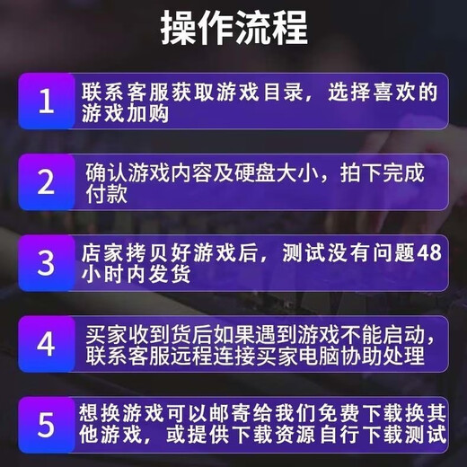 Game mobile hard drive plug and play 1TB single machine 3A large popular games optional installation-free 500g plug and play