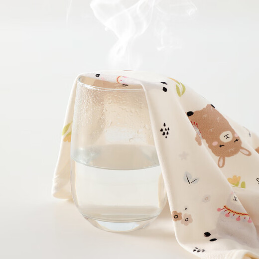 Spring and Autumn Pure Cotton Baby Clothes Newborn Baby Coveralls One-piece Category A Boneless Triangle Harness Coffee Rabbit 52cm