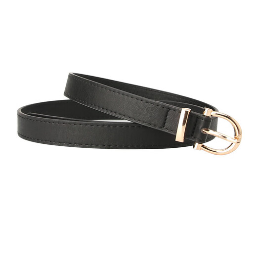 Women's Korean Fashion Belt Student Jeans Decorative Thin Belt Clothing Matching Belt Women 782 Black