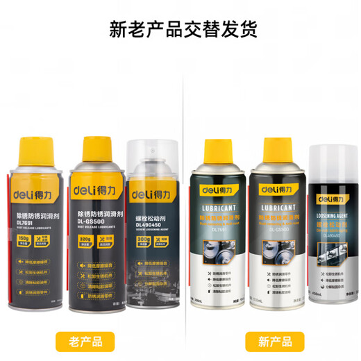 DELI Bolt Loosening Agent Rust Remover Rust Cleaner Car Motorcycle Bicycle Door Lock Door Window Lubricating Screw DL-LS400X Bolt Loosening Agent 400ml