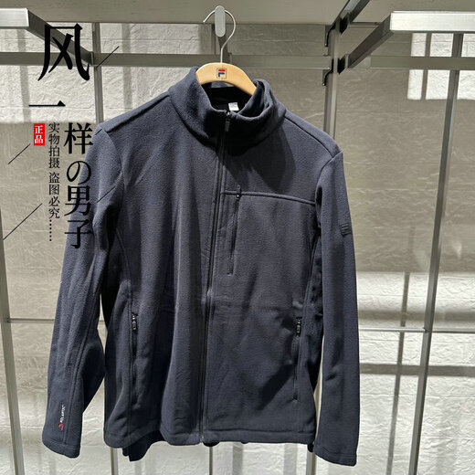 FILA Men's 25th Winter Casual Sports Woven Two-piece Set A11M547702 FBK Dark Black L