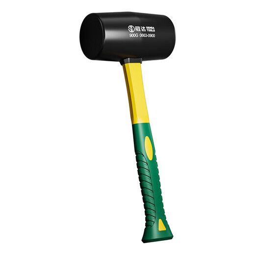 Shengda rubber hammer solid installation hammer high strength plastic handle floor tile decoration furniture installation special rubber hammer 680G