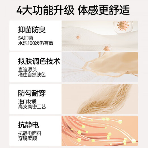 Beijing's carefully selected heart earthquake light leg artifact pantyhose with nude feel and thick velvet, warm autumn and winter base, supernatural anti-snagging new style, natural skin 5XL 200D medium thick without velvet - suitable for 16-20 C