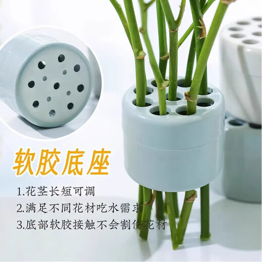Vase flower arrangement fixed artifact rose flower bouquet spiral tool flower pot floral glass shape convolvulus light grass color trumpet