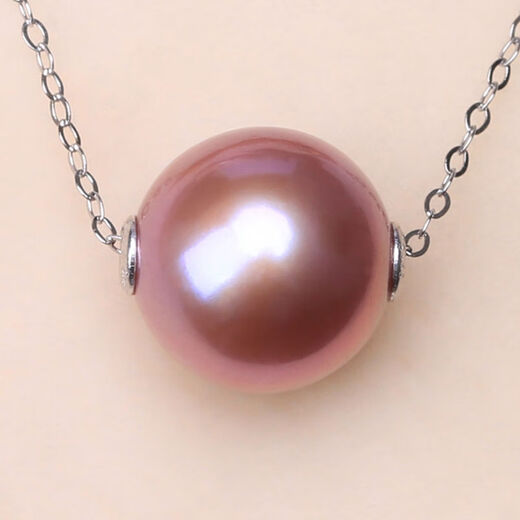 Natural freshwater Edison pearl passepartout necklace colorful pearl s925 silver necklace transfer beads for gift light gray PYB79