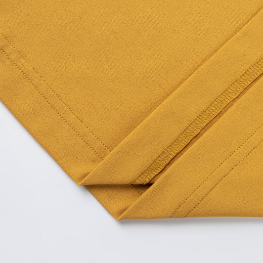 Biyinlefen skin-friendly and dry spring and autumn men's tops light business casual versatile multi-color long-sleeved polo shirt bottoming shirt 23 dark yellow XL (110)