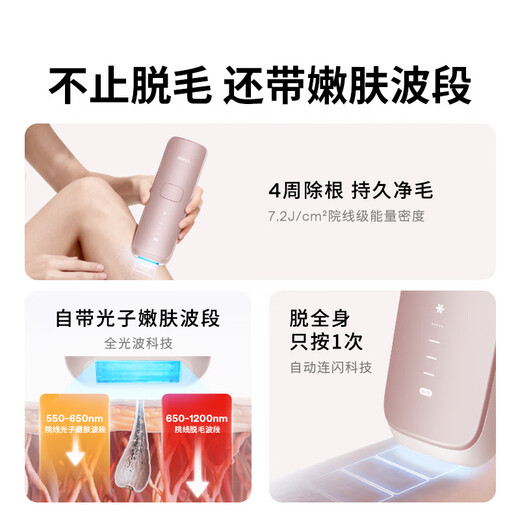 Ulike Government Subsidy Air4 Sapphire Freezing Point Hair Removal Device Women's Shaver Shaver Private Parts Beauty Device Men's Gift Birthday Gift for Girlfriend 2025 New Upgrade Air4 Xingdai Powder + Small Row Light