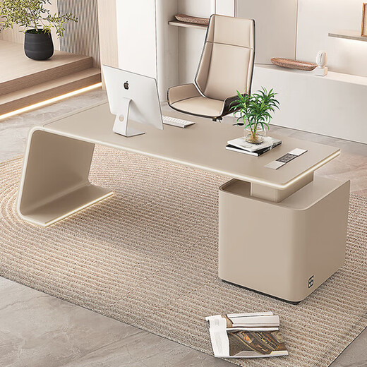 Painted light luxury boss table modern minimalist design office desk and chair living room office desk bedroom study desk 1400*600*750