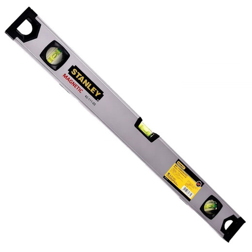 Stanley (STANLEY) level high-precision ruler small ruler household level with magnetic measuring ruler multi-function magnetic three-bubble aluminum alloy level 24_