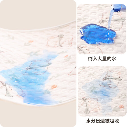 Baby diaper pad pure cotton waterproof breathable large washable category A non-disposable baby overnight mattress complete sheet Misty Forest 100*150cm