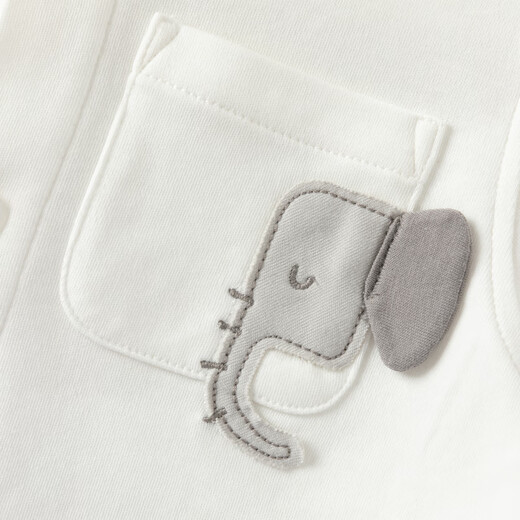 DAVE&BELLA boys' shirts pure cotton children's shirts 2026 spring new college style baby boy tops children's bottoming shirt white ready in stock 100 cm (recommended height 90-100cm)