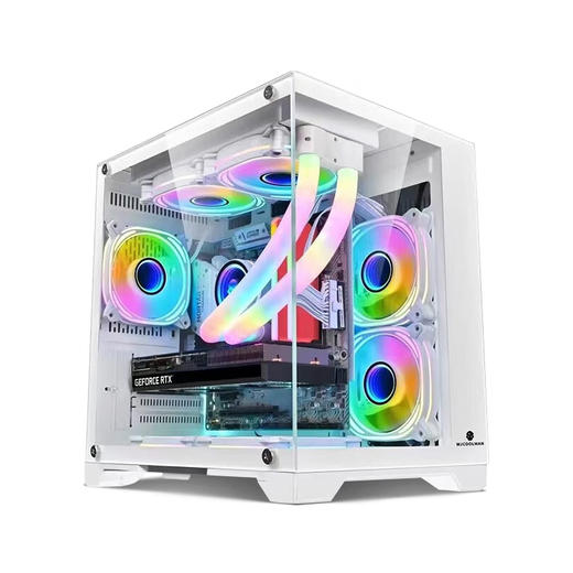 Jingyue X99 computer desktop game multi-open host 18-core GTX1060/RTX3060 chicken game multi-open simulator design rendering desktop DIY computer host with six 2686V4/GTX1060 5G/32G