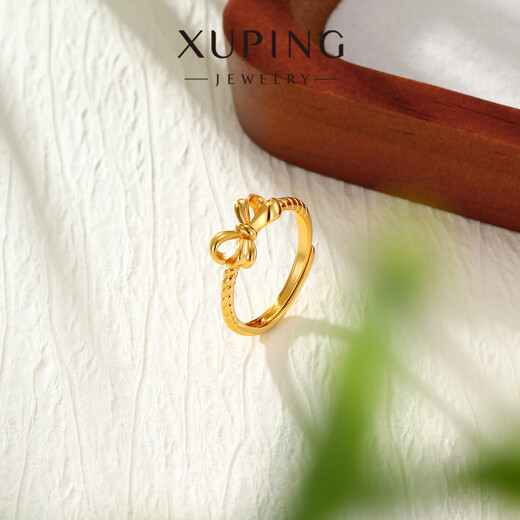 XUPING Xuping jewelry alloy fashionable sweet bow ring women's gift jewelry X001133116 #7k