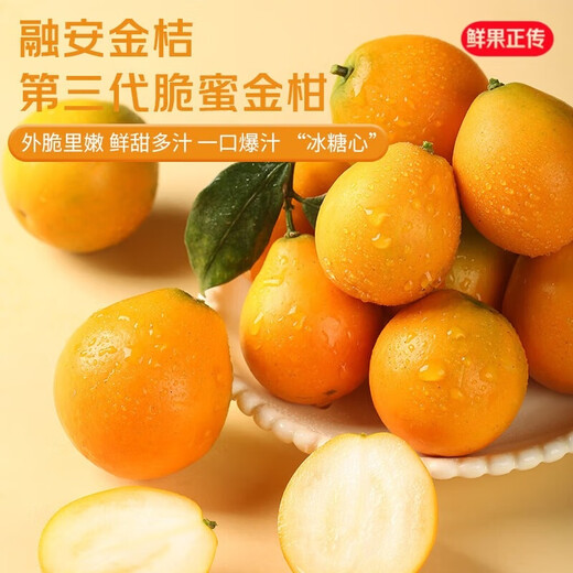 京地达广西融安金桔三代脆蜜金桔净重5斤金柑单果约17g水果源头直发包邮