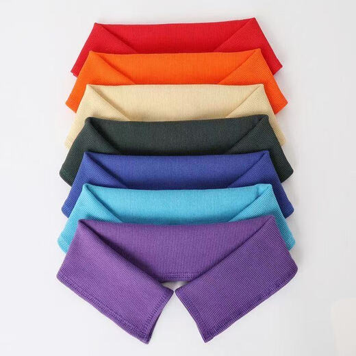 Fat Donglai's same style down jacket collar protective cover full-cover cotton coat collar guard edge knitted decorative fake collar collar anti-dark gray fine threaded collar