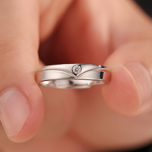 MZMZ platinum ring for men pt950 platinum diamond ring accessories versatile and trendy Valentine's Day birthday gift for boyfriend and husband when/next day delivery - light luxury crowns love live ring for men