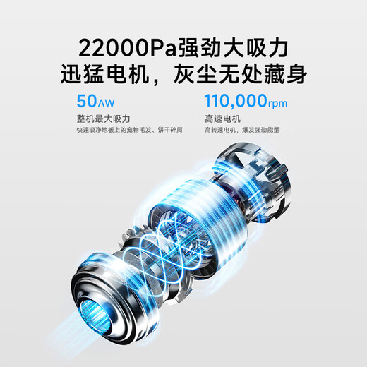 Mijia Xiaomi Lightweight Vacuum Cleaner Big New Product in December Wireless Handheld Car Household Vacuum Cleaner Large Suction Power and Long Battery Life Portable and Detachable Cat Hair Sucking Ultra-light Host