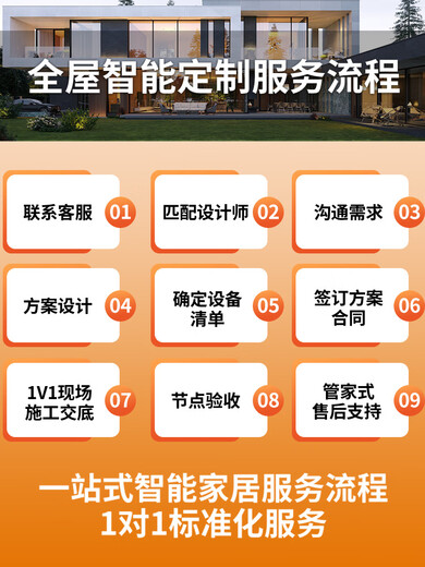 Applicable to 2025 Mijia whole house smart home control system set 5.0 lighting Xiaoai voice design solution whole house intelligent customization nationwide door-to-door installation and debugging