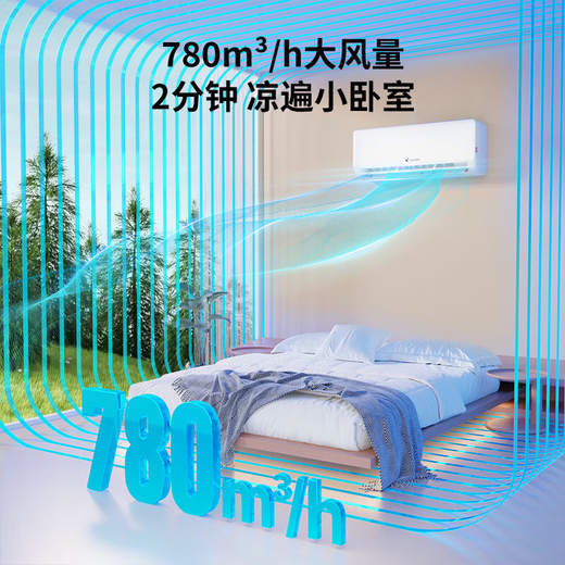 海尔（Haier）出品小红花大1p/1.5匹空调净省电plus挂机变频新一级能效冷暖壁挂式节能卧室空调防直吹舒适健康风 超省电 1.5匹 【高性价比】35LA1-1