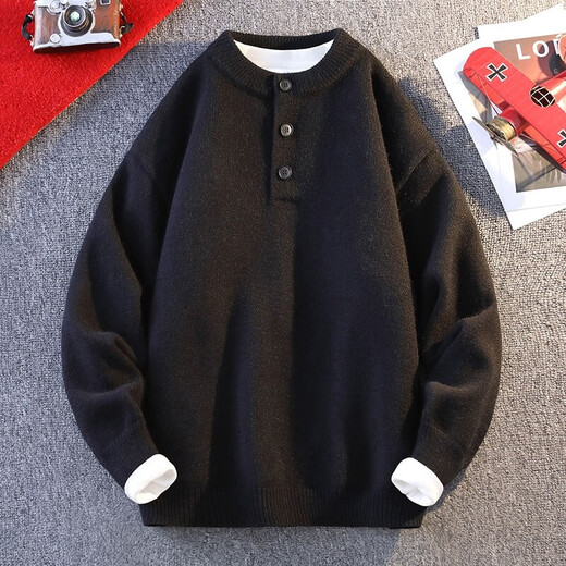 Red sweater for men in autumn and winter round neck animal year sweater Henry collar with soft waxy thick base SN5580 WE6313 light gray M105Jin Jin is equal to 0.5 kg or less, one size fits all