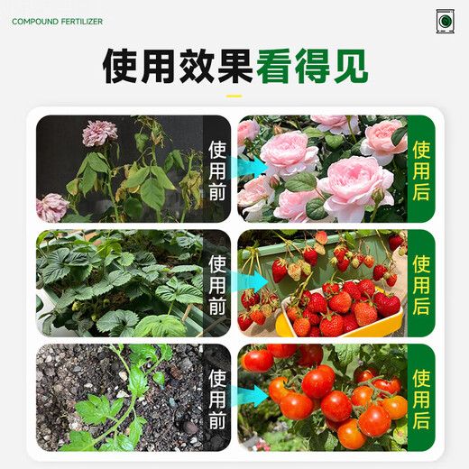 Instant high-efficiency compound fertilizer nitrogen, phosphorus and potassium general flower, fruit and vegetable compound fertilizer nitrogen, phosphorus and potassium fertilizer 10-100 Jin Jin equals 0.5 kg High-efficiency instant multi-element compound fertilizer 20 Jin Jin equals 0.5 kg