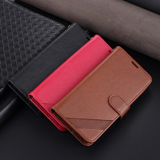 Ju Xiaozhi is suitable for Honor 80 mobile phone case flip leather case ANN-AN00 wallet card-type plug-in case full-package anti-fall soft inner shell with magnetic buckle protective cover for men and women Honor 80 [brown]