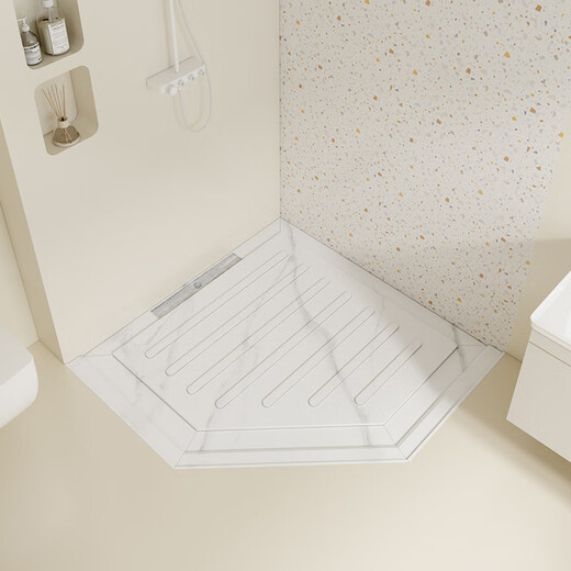 Fantasy Island Bathroom Anti-slip Stone Pedal Bathroom Sunken Shower Room Slate Shower Board Bathroom Footing Tile Floor Customized Shower Board-Single Pedal Square Number 0.8