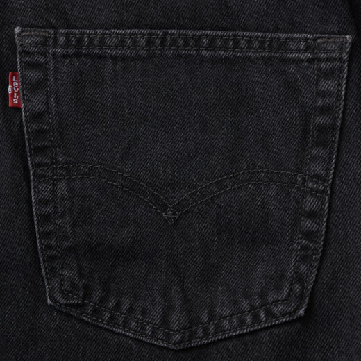 Levi's Men's 555 loose straight neo-retro denim trousers black 29 (32)