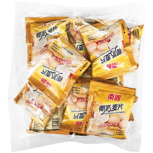 Hainan specialty Nanguo coconut milk oatmeal 560g ready-to-eat oatmeal fruit-flavored breakfast drink nutritional bag 420g simple coconut milk oatmeal 840g (30 small bags)