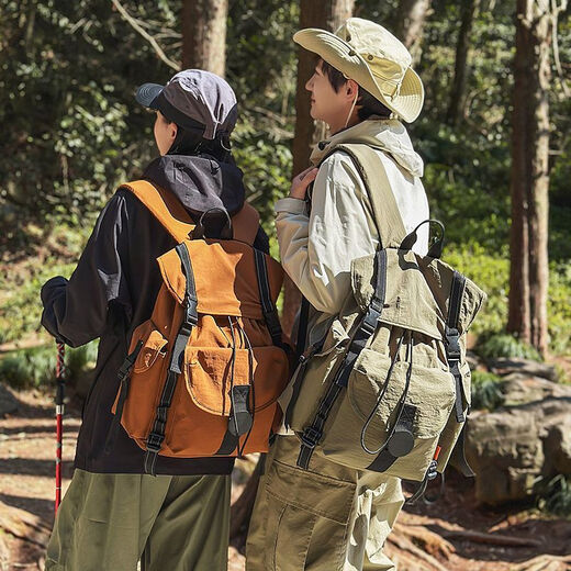 Ye Yu Outdoor College Student Large Capacity Waterproof Lightweight Backpack Travel Mountaineering Computer Backpack Student School Bag White Gray