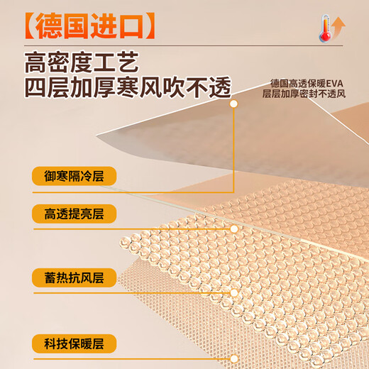 Zichen window windshield artifact winter windproof and warm film sealing window cold-proof and warm curtains bedroom transparent thickened thermal insulation film