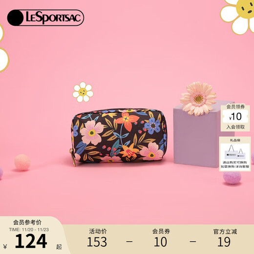 LeSportsac Roland Garden Series Classic Fashion Clutch ID Bag Women's Elegant Bag Women's Bag Roland Garden