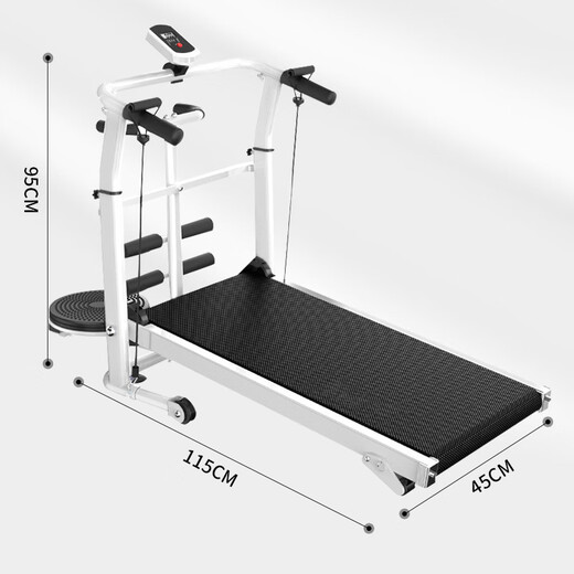 YICHIJIAN treadmill, home fitness equipment, multi-function all-in-one machine, small foldable machine, no need to plug in, walking machine, multi-function luxury model, machine does not need to be plugged in