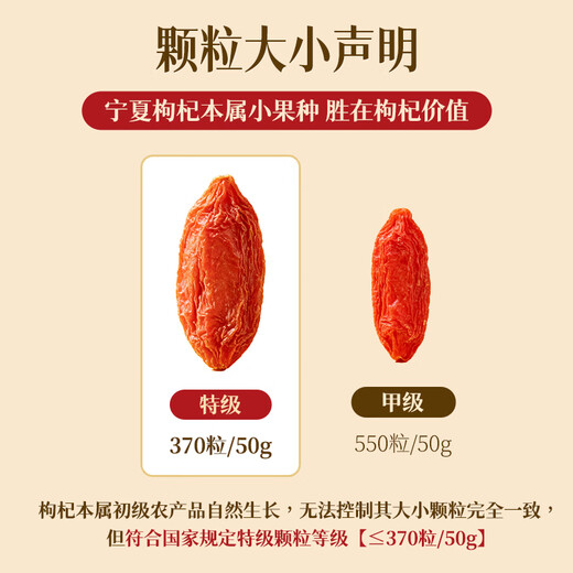 Fujingcai Special Grade Red Wolfberry 500g Ningxia Zhongning No-rinse Red Wolfberry Healthy and Nourishing Wolfberry Tea Directly Picked from the Origin