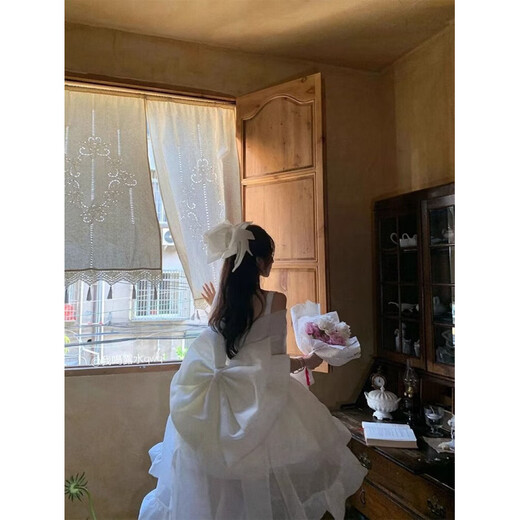 COMIC SOUL fugitive princess evening dress for women 2025 new style small student 18th birthday adult ceremony tutu skirt super fairy white bow full set XS dress is too small please consult customer service