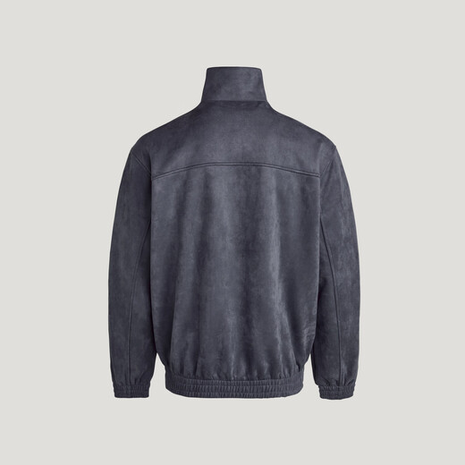 Adidas new Chinese style comfortable loose sports jacket coat for men and women autumn and winter new Adidas clover dark gray L