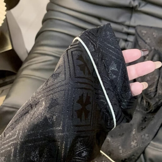 FENTENGG Light Luxury Brand Couple Pajamas Men's 2025 New Silk Thin Men's Home Clothes Black Ice Silk Ke Luo Xin (Long Sleeves and Long Pants) L Men's Style (135 Jin Jin is equal to within 0.5 kg)