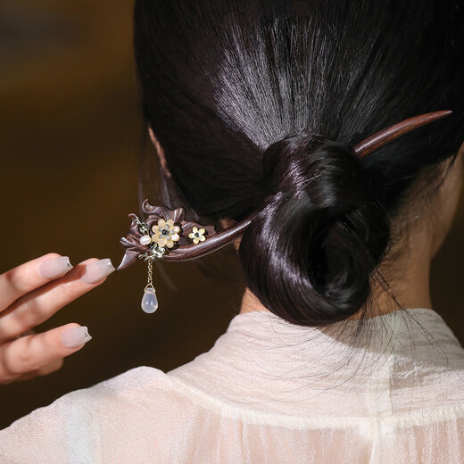 Phoenix Nirvana hairpin, new Chinese style ebony hairpin, rocking hairpin, hair accessories, hair accessories, birthday gift for lady for girlfriend