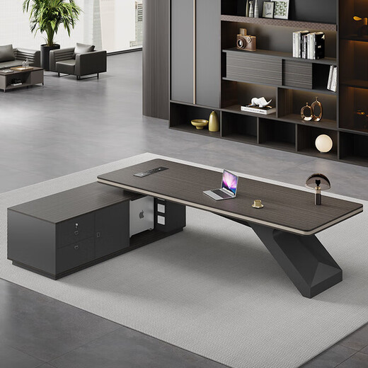 Desk Executive Desk Office Manager Desk Boss Desk President Leader Chairman Desk and Chair Combination 1.8 Meter Boss Desk