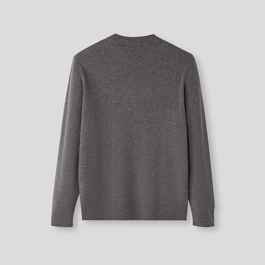 Heilan House (HLA) long-sleeved sweater for men 25 new style pullover slim and stylish pure wool sweater for men winter medium gray pattern J4 L 175/92A recommended 137~150Jin Jin equals 0.5 kg