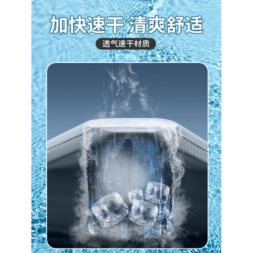 Baiszhuo elderly swimsuit male father middle-aged and elderly swimming trunks suit hot spring conservative beach adult new loose five-quarter pants gray suit loose_breathable_quick-drying M_90115Jin Jin equals 0.5 kg