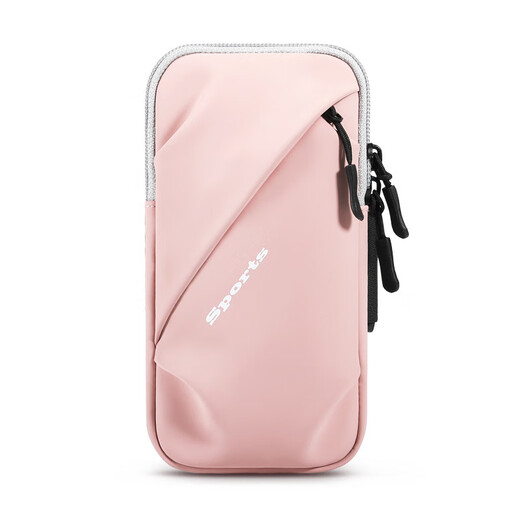 Running mobile phone arm bag, outdoor mobile phone bag, universal arm strap for men and women, sports mobile phone arm bag, pink