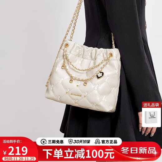 Cnoles rhombus rhombus bag for women niche high-end one-shoulder cross-body armpit bag practical birthday gift for girlfriend